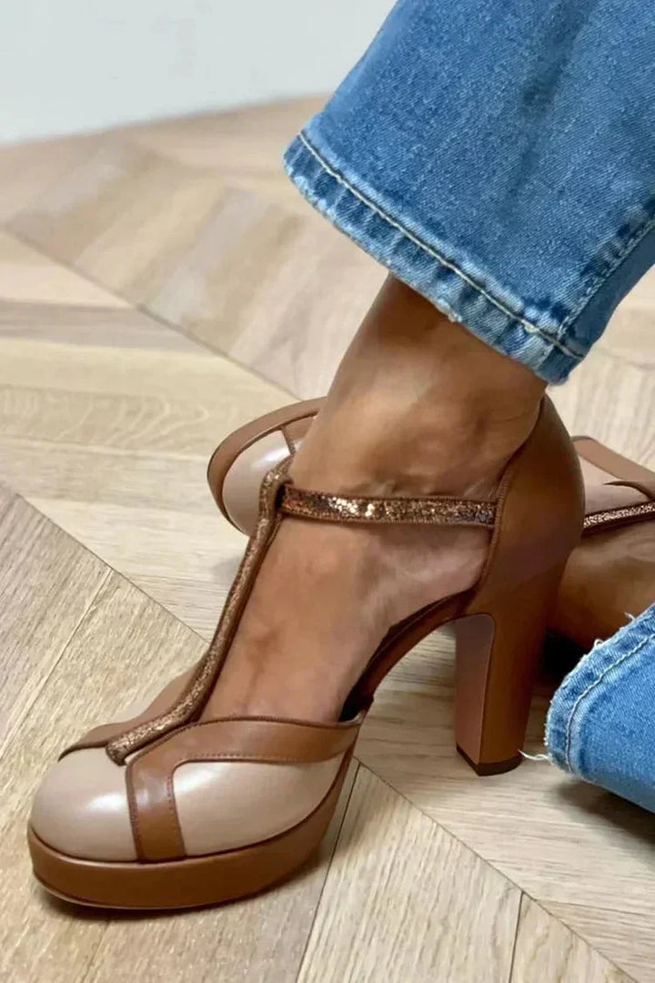 Victoria | Elegant T-Bar Heels