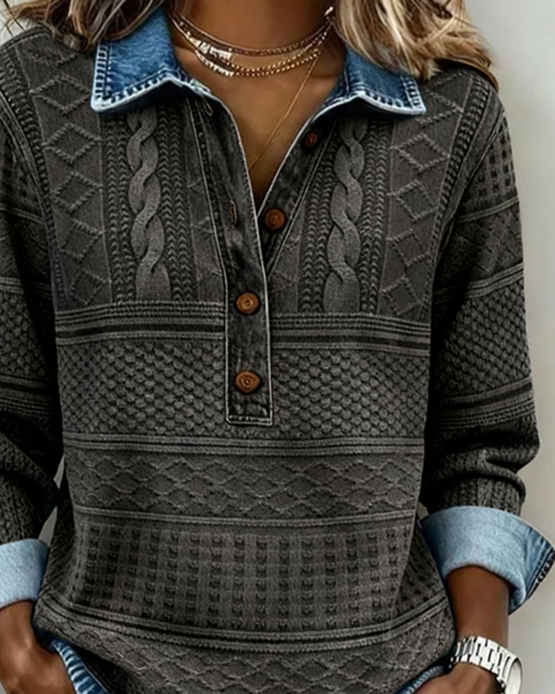 NIVELLE MODERN HALF-BUTTON SWEATER