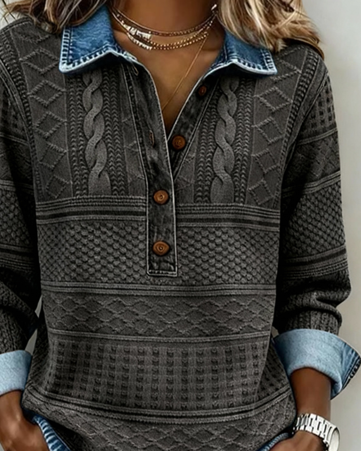 NIVELLE MODERN HALF-BUTTON SWEATER
