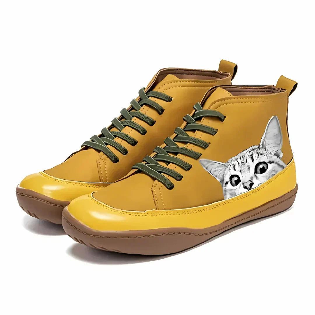 Elena | Leather Boots for Cat Lovers
