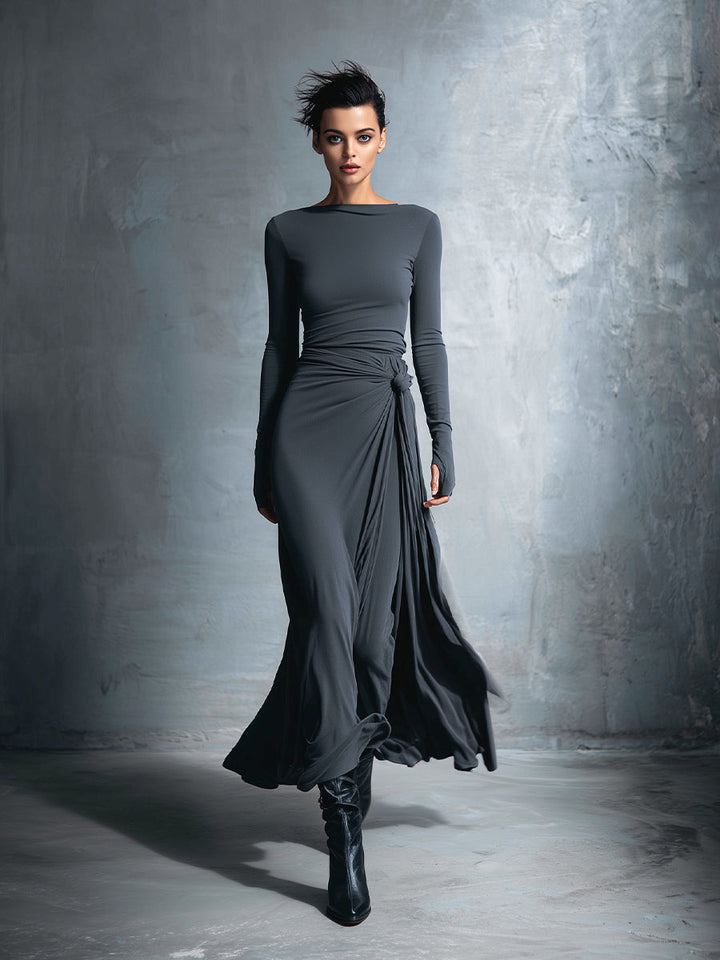 Yasmina™ - Maxi Dress With Side Tie