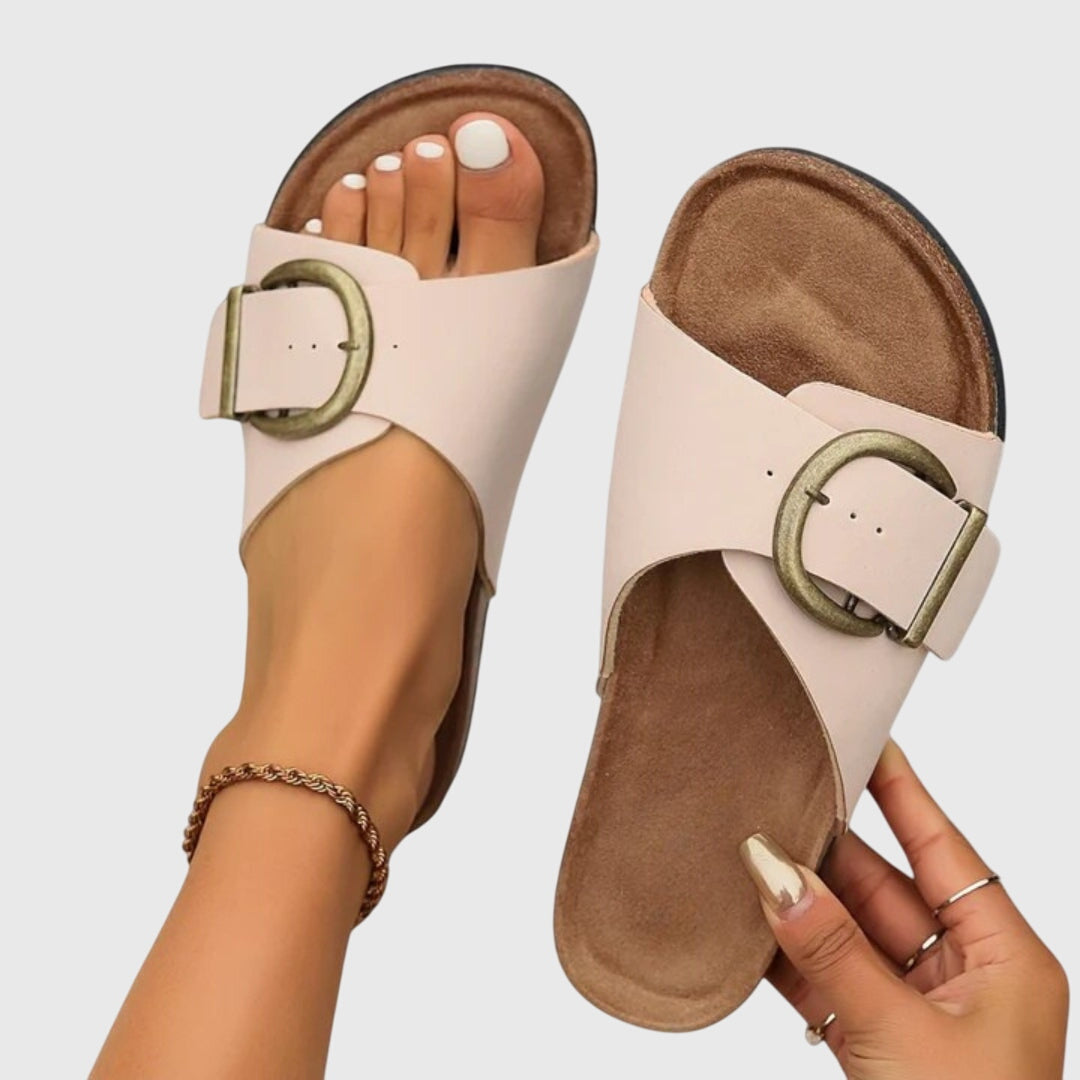 Amber | Open Toe Buckle Strap Sandals For Women