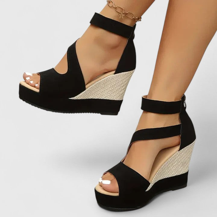 Magdalena | Platform Wedge Sandals With Open Toe For Women