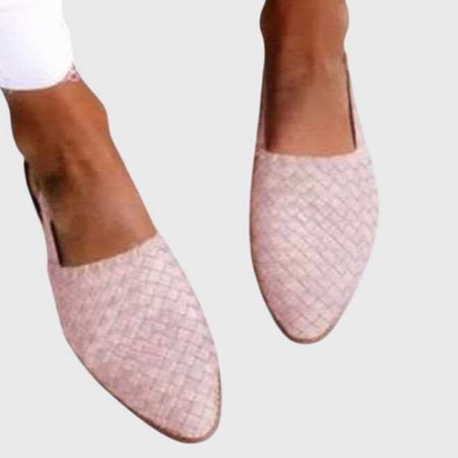 Selene | Woven Loafers With Open Toe For Women