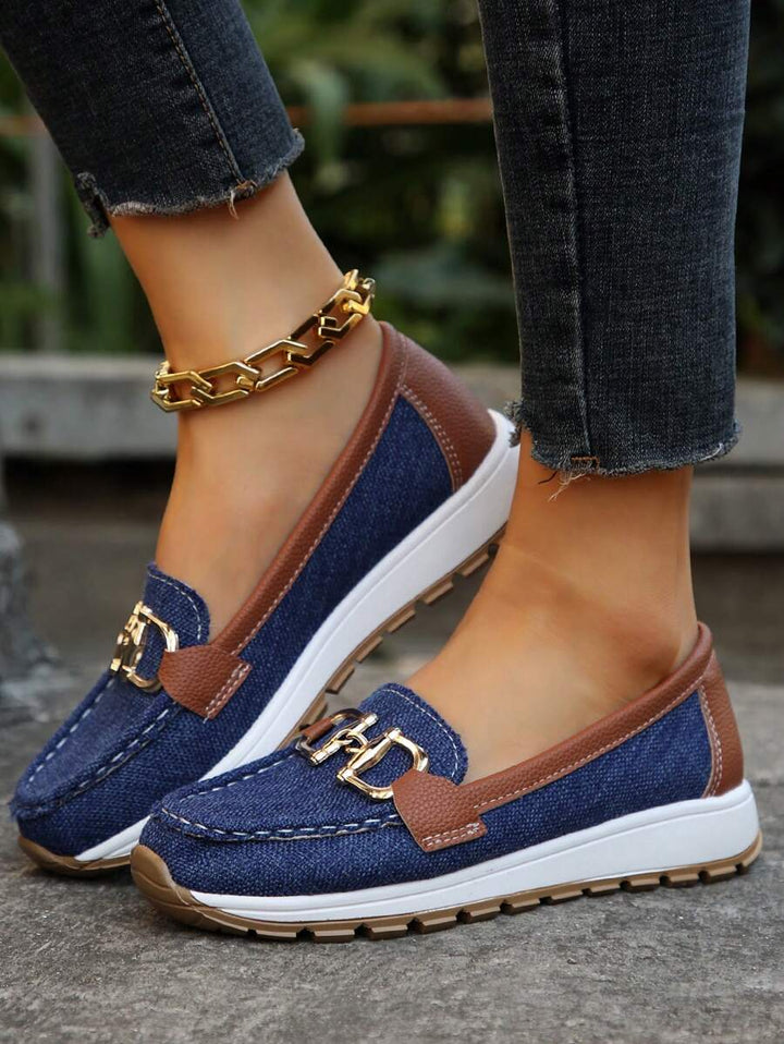 Nicolette | Chain-Detail Platform Loafers For Women