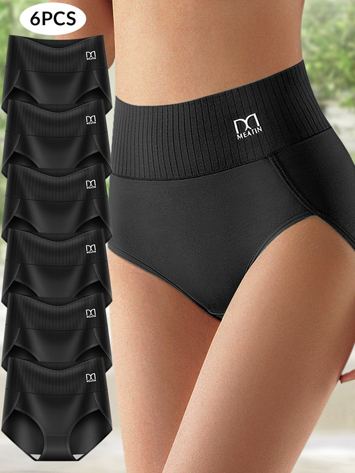 Shapwear™ - 6-pack Breathable &amp; Comfortable High Waist Panties with Tummy Support