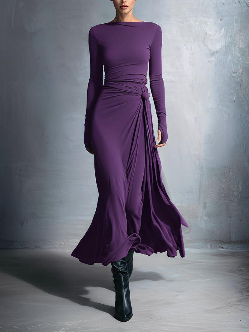 Yasmina™ - Maxi Dress With Side Tie