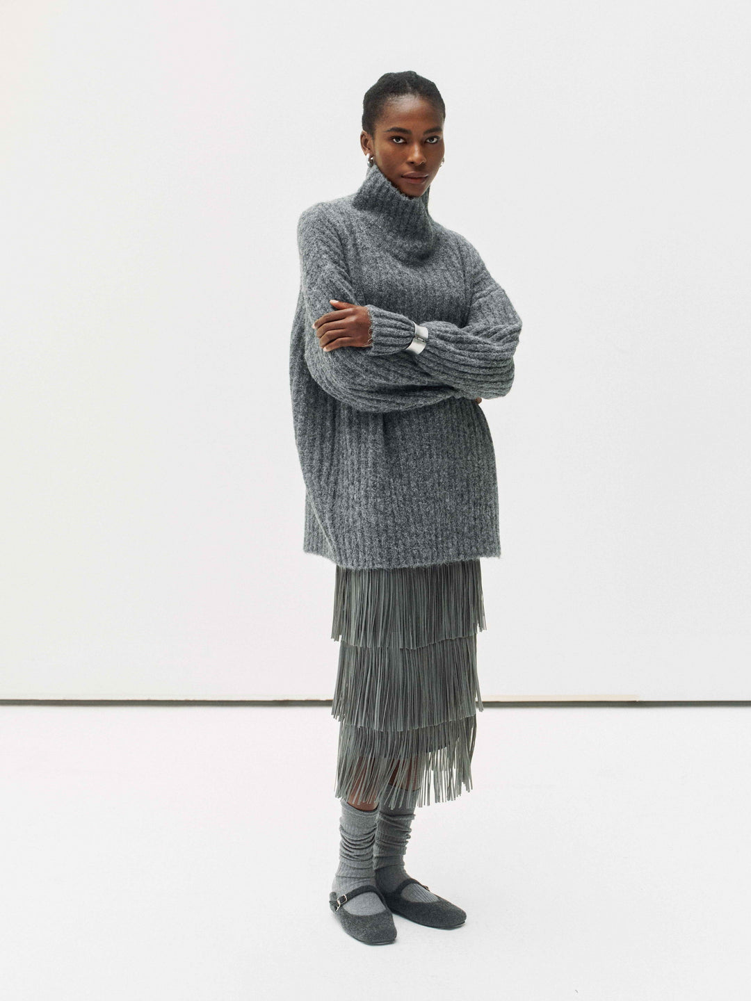 Cascade Fringe Skirt
