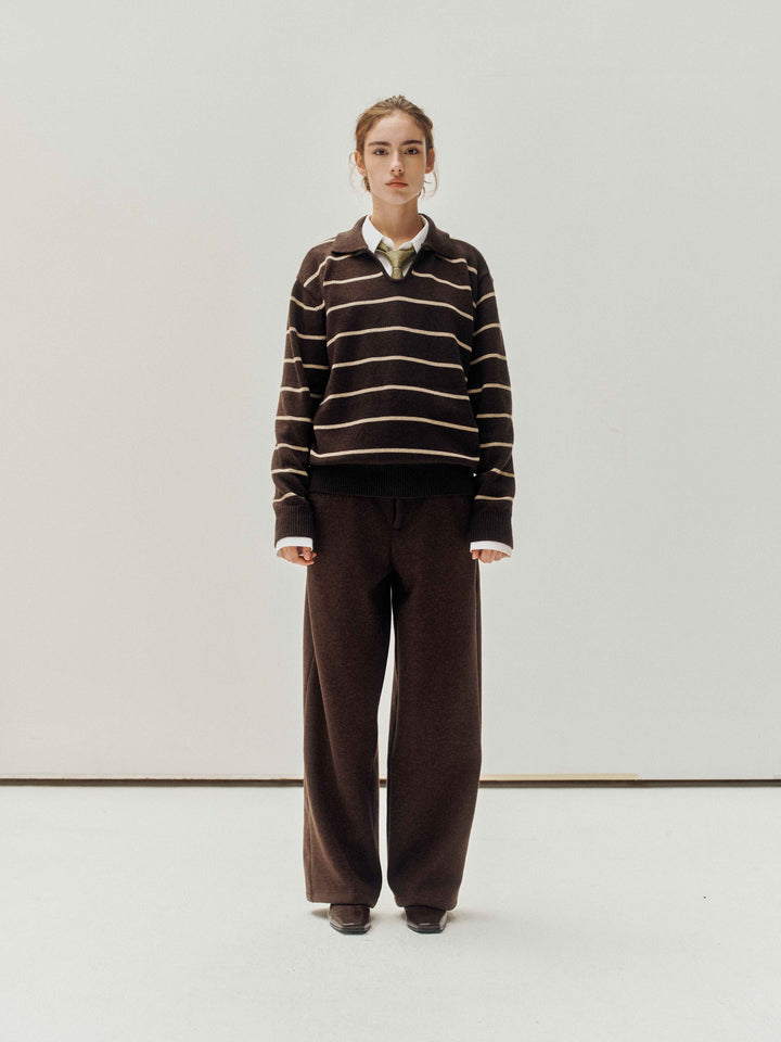 Kaelen Wool Polo Sweater