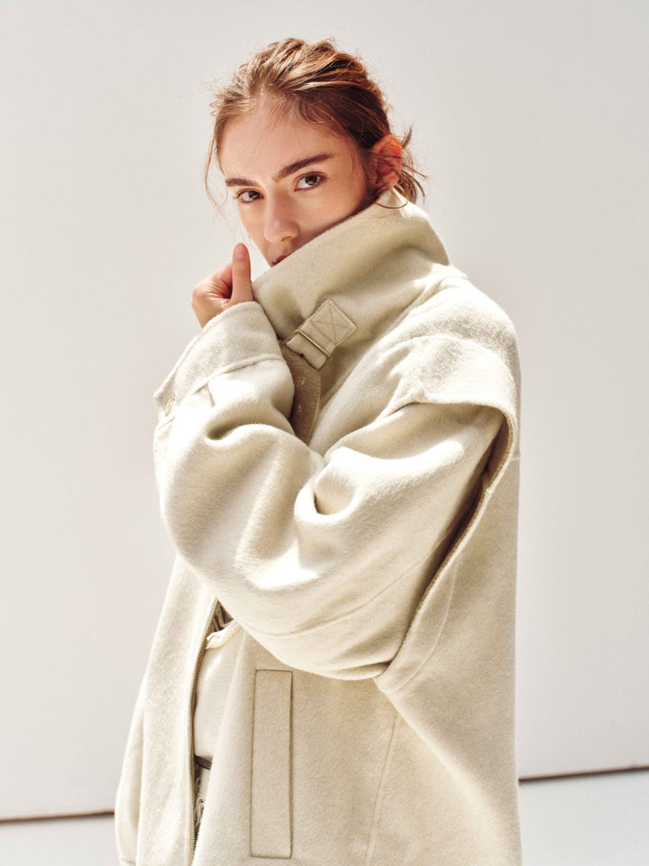 Dual-Tone Wool Jacket