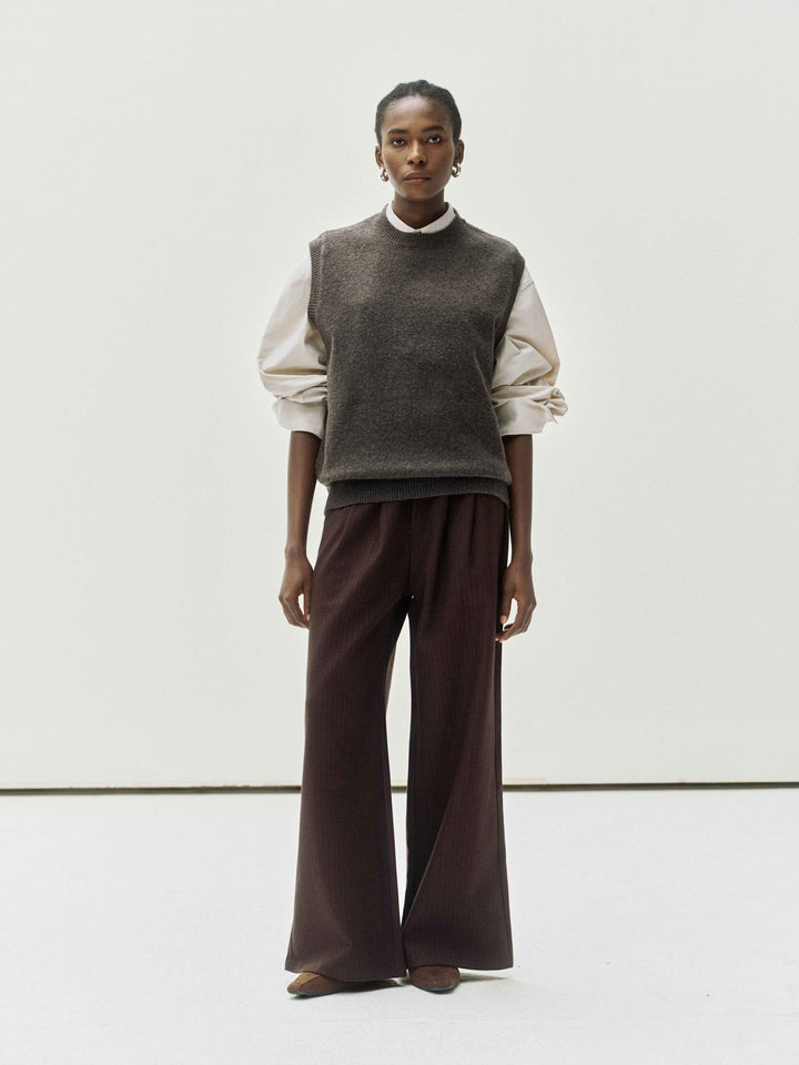 Tailored Wide-Leg Trousers