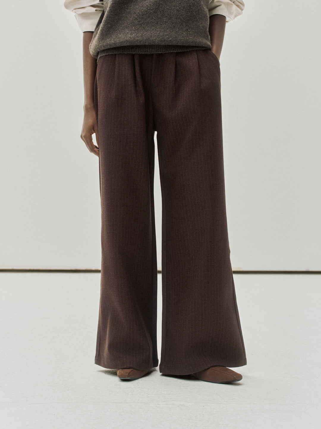 Tailored Wide-Leg Trousers
