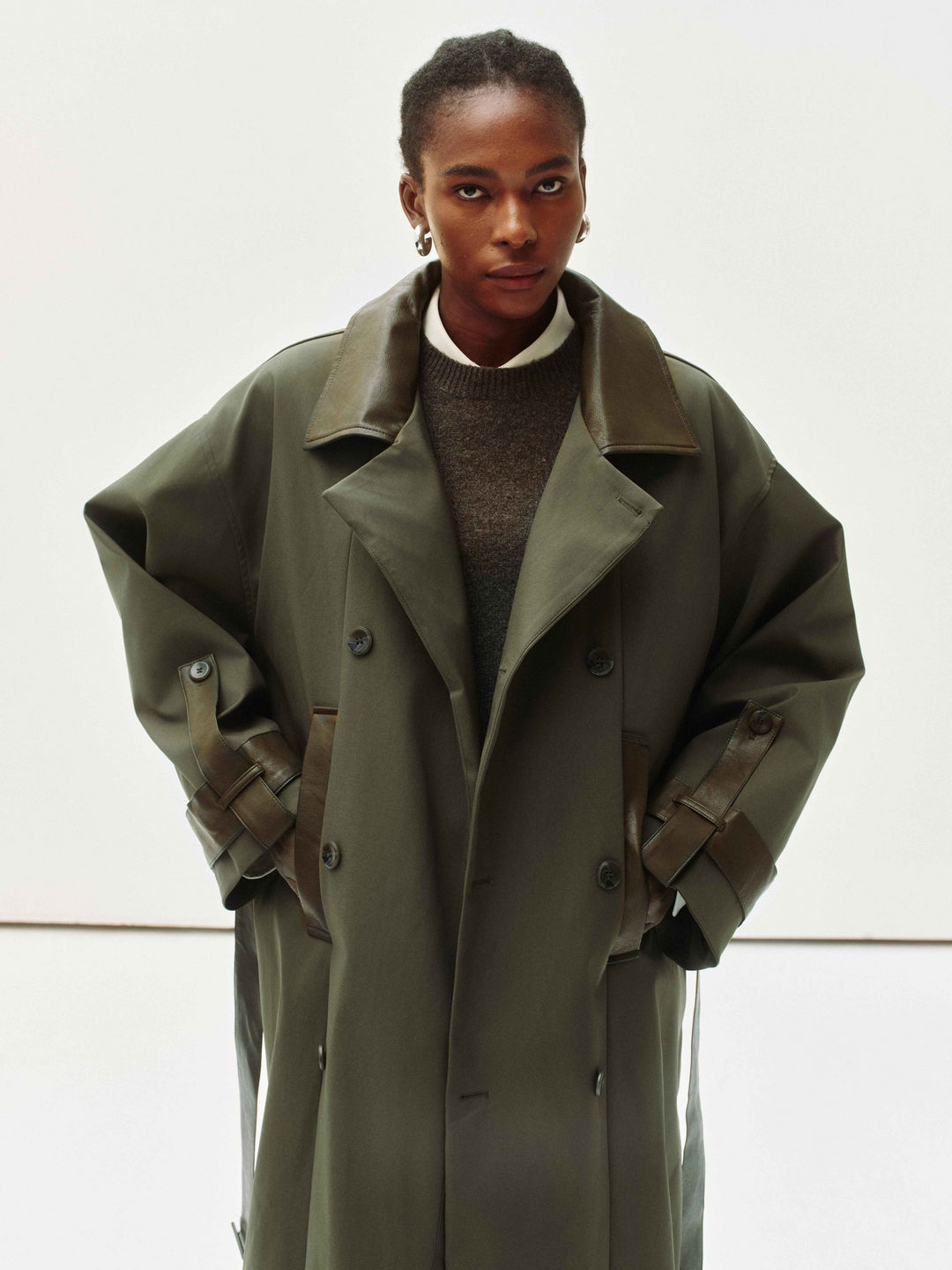 Oblique Trench Coat