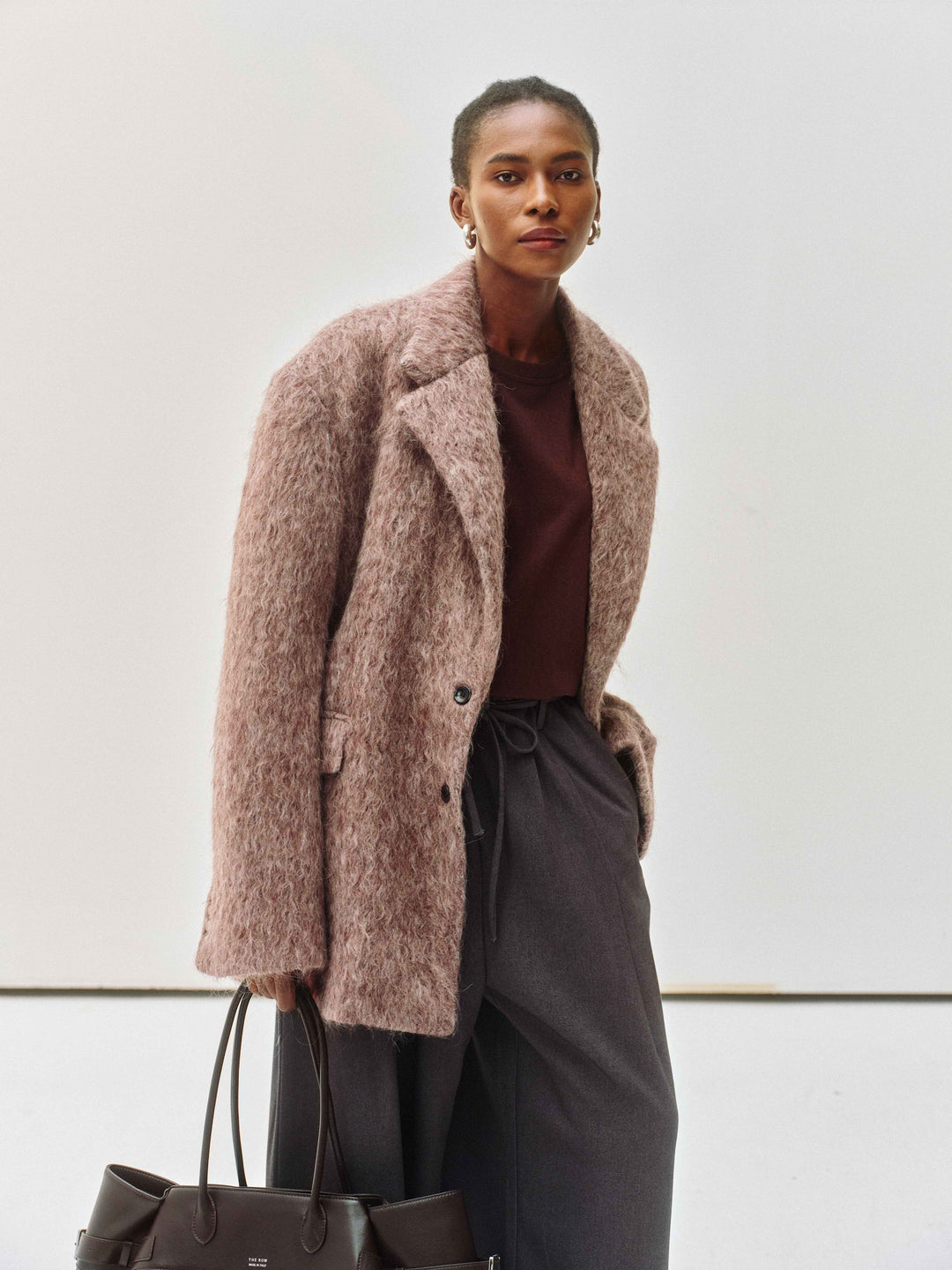 Velin Wool Fuzzy Blazer