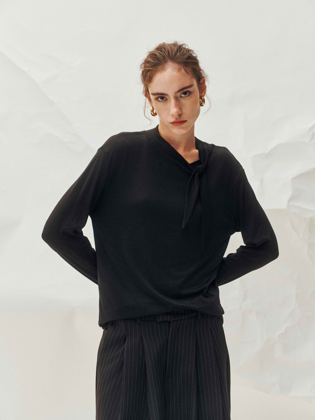 Evara Tie Neck Top