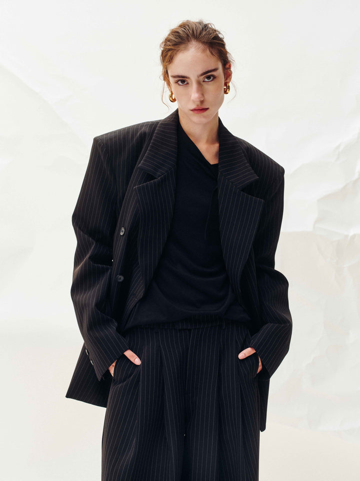 Echelon Pinstripe Blazer