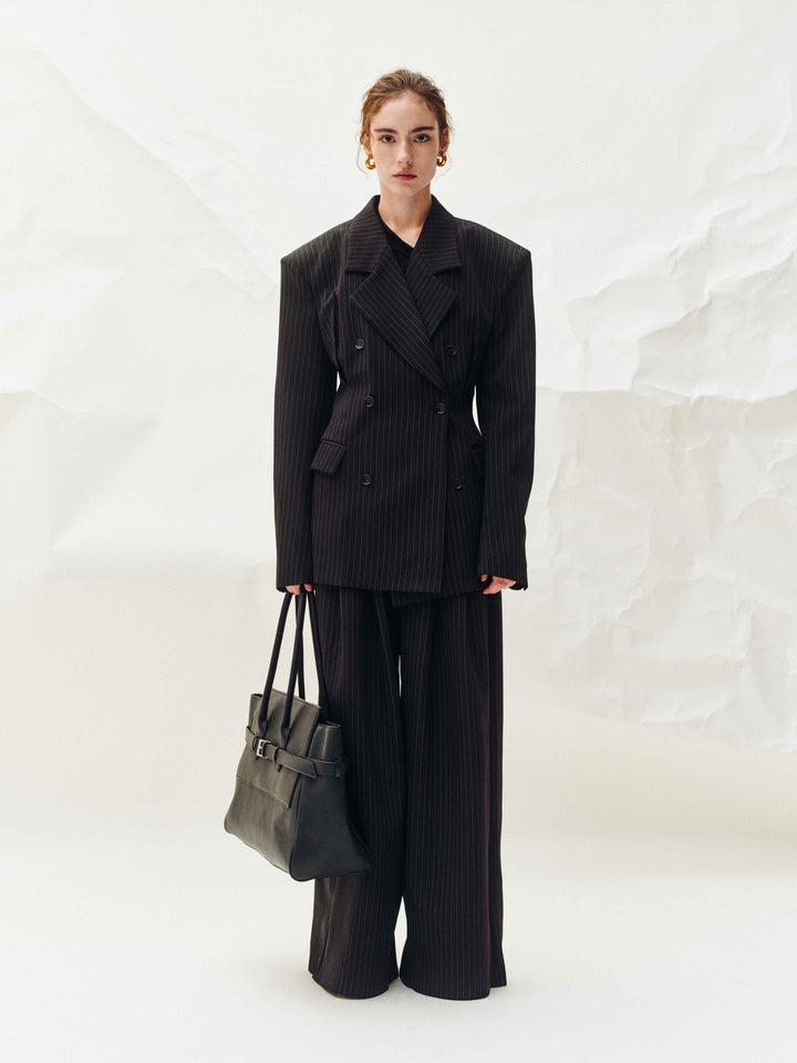 Echelon Pinstripe Blazer