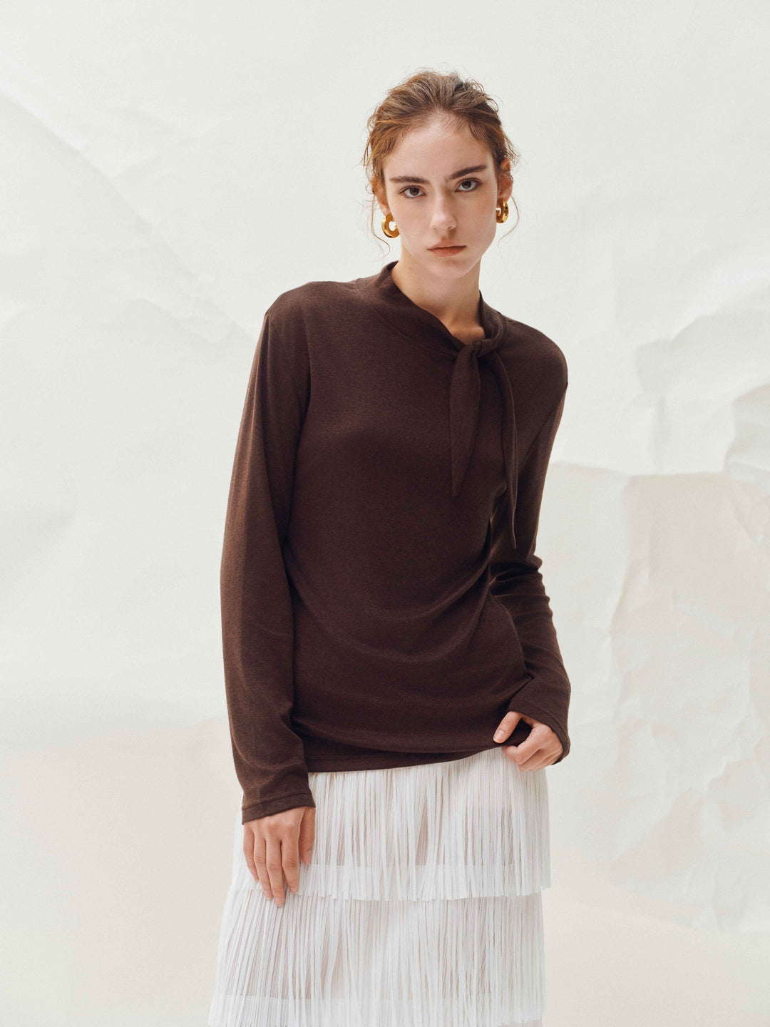 Evara Tie Neck Top