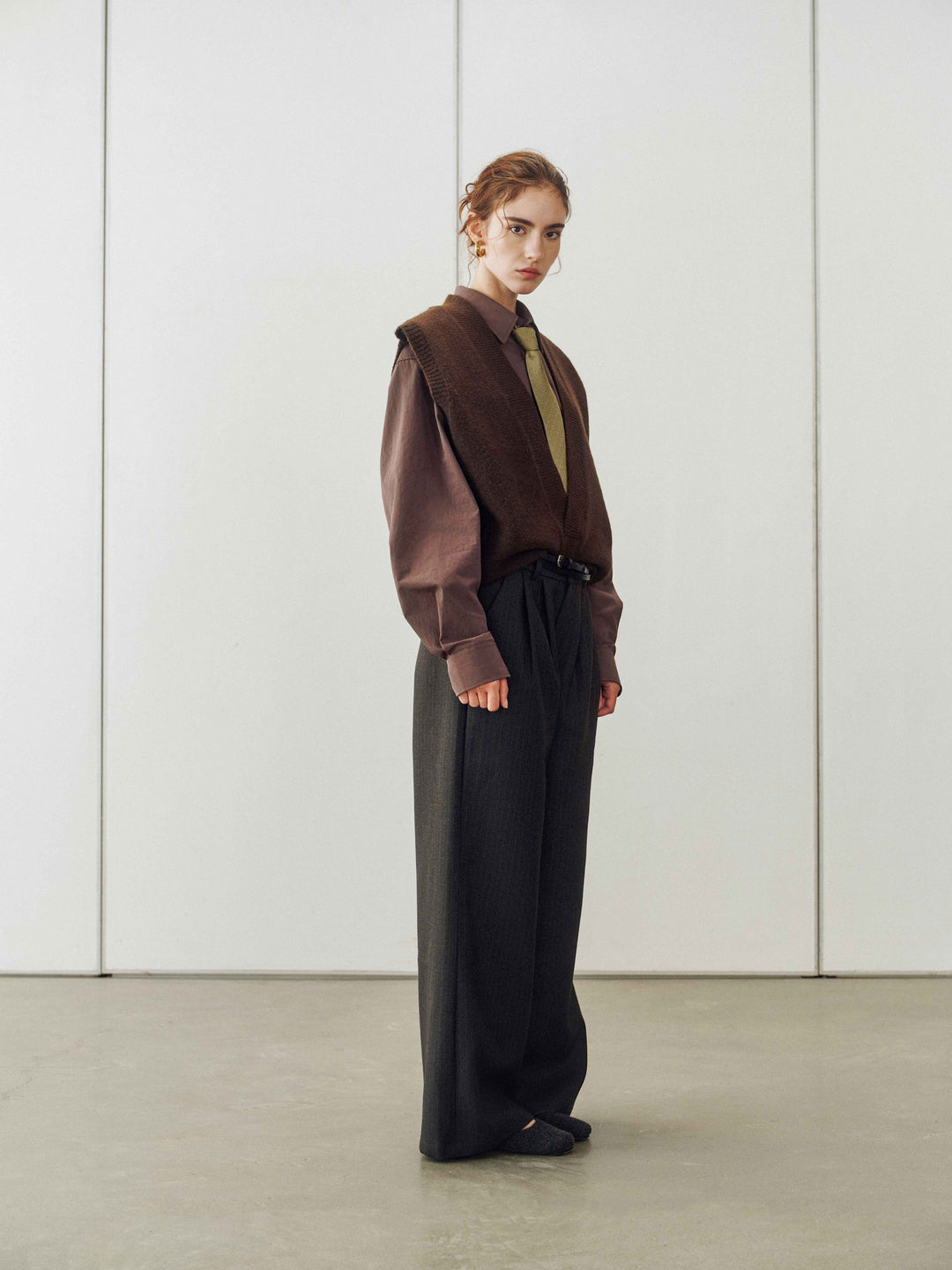Tailored Wide-Leg Trousers