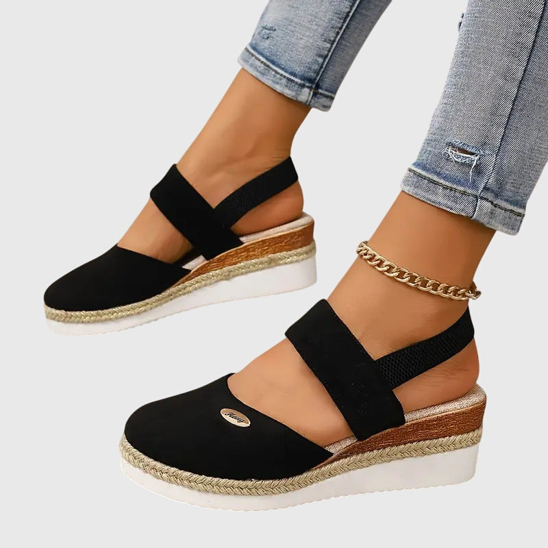 Cadie | Slingback Platform Espadrille Sandals For Women