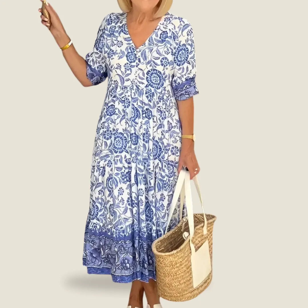 Evelyn | Floral midi dress
