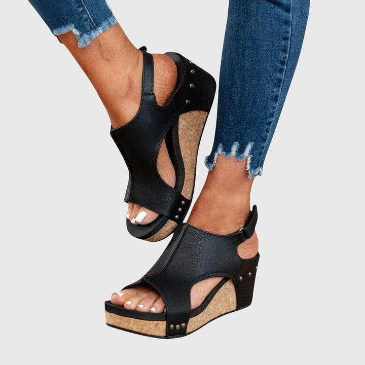 Christel | Platform Open Toe Sandals For Women