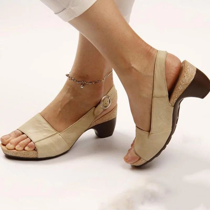 Fallon | Block Heel Slingback Sandals For Women