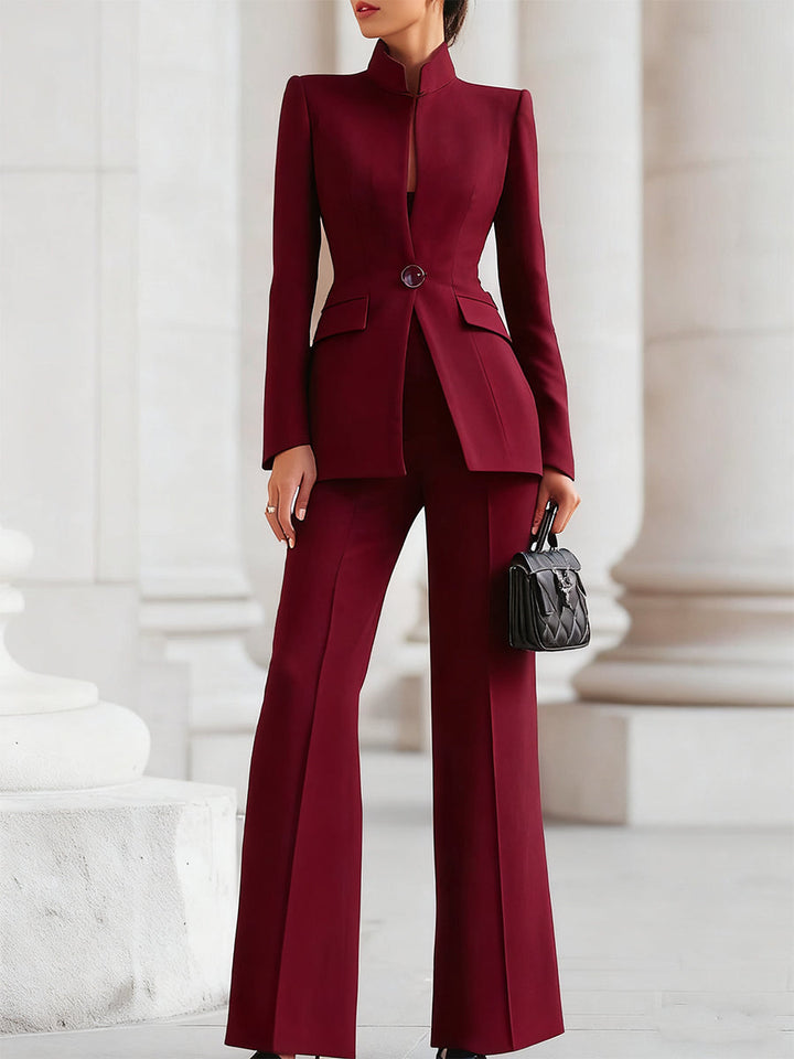 Nymphadora | Blazer Suit Set With Long Sleeves For Women