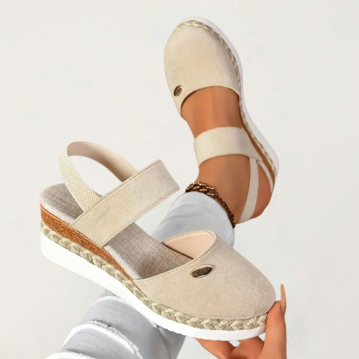 Cadie | Slingback Platform Espadrille Sandals For Women