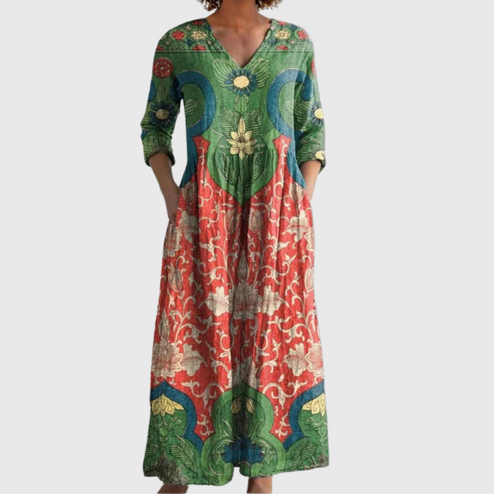 Zara - Vintage Floral Maxi Dress