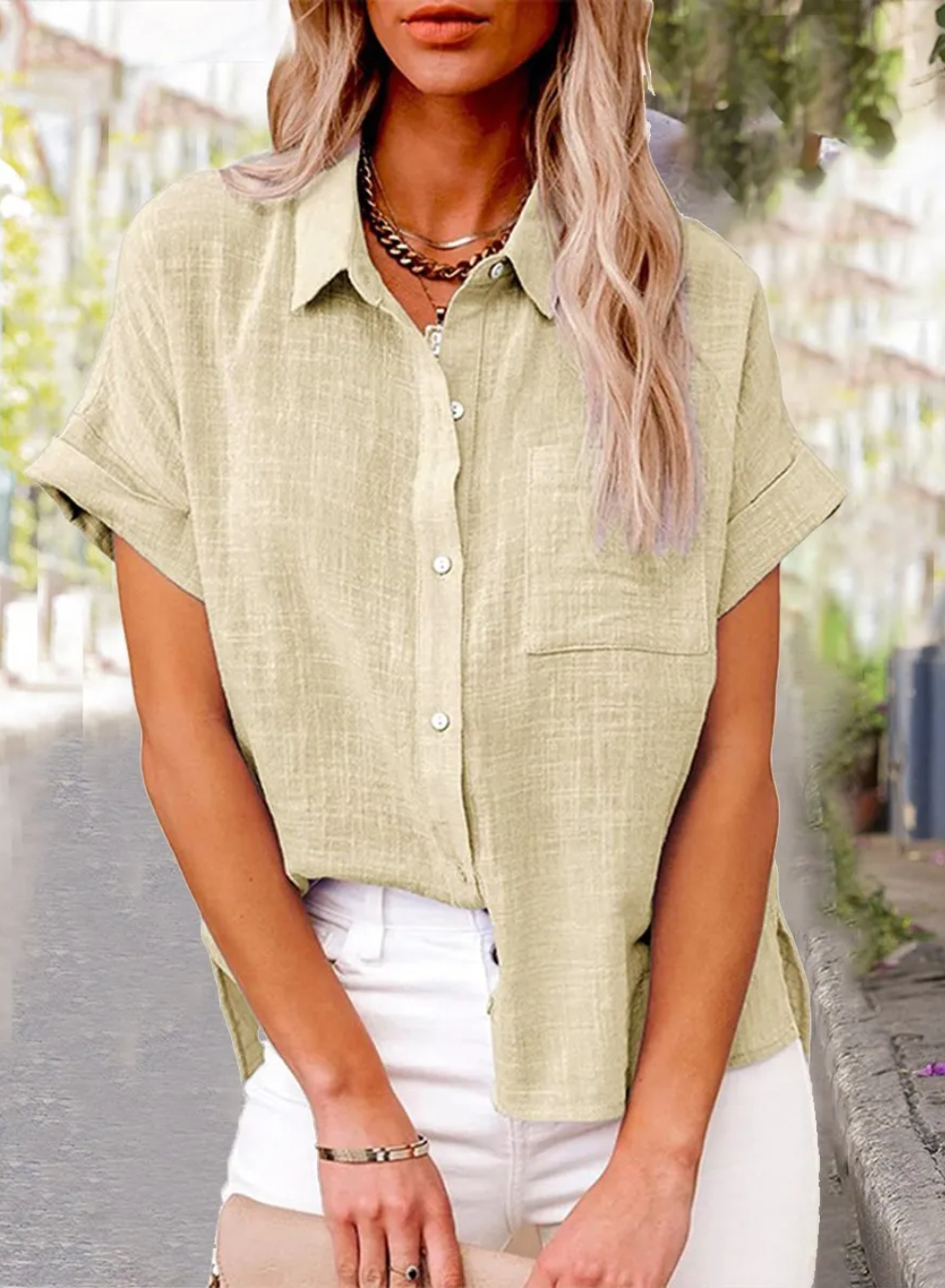 ARIA - TRENDY BUTTON-DOWN SHIRT