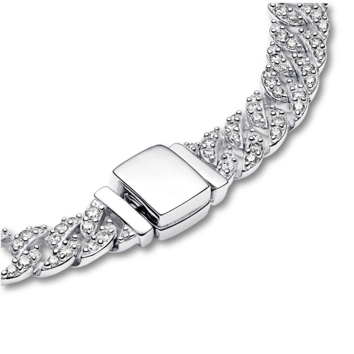 Moissanite Cuban Bracelet | Gold 18k