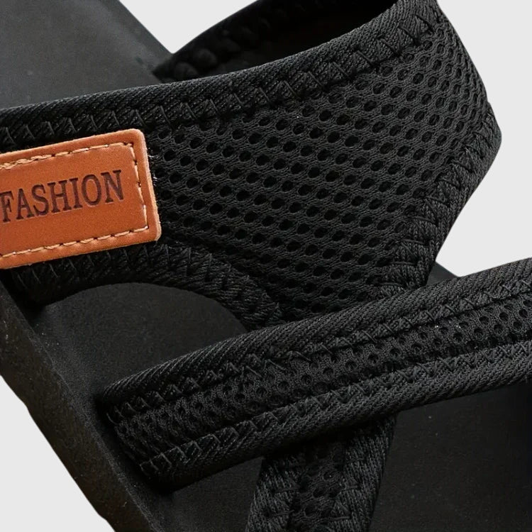 Laureline | Woven Strappy Slide Sandals For Women