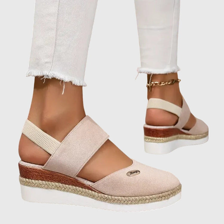 Cadie | Slingback Platform Espadrille Sandals For Women