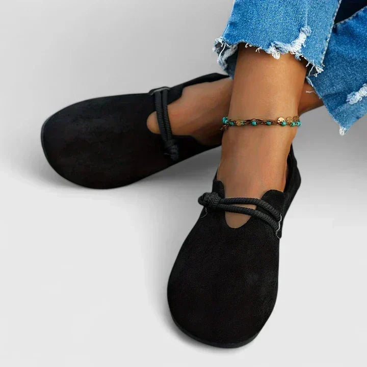 Isabella | Rope-Tie Suede Loafers For Women