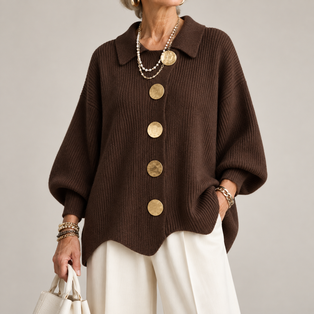 Isadorra™ Oversized Collared Cardigan