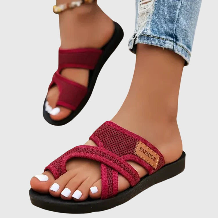 Arwen | Open Toe Crisscross Sandals For Women