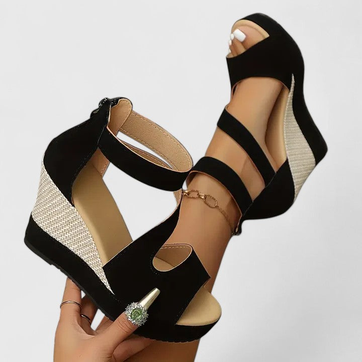 Magdalena | Platform Wedge Sandals With Open Toe For Women