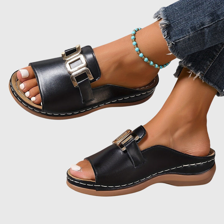 Kathryn | Buckle Open Toe Sandals For Women
