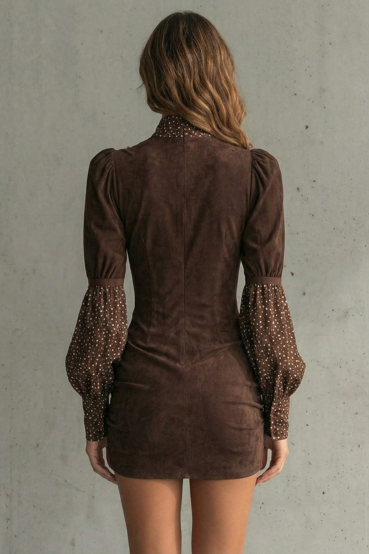 Serelinne – Vintage Puff Sleeve – Mini Dress