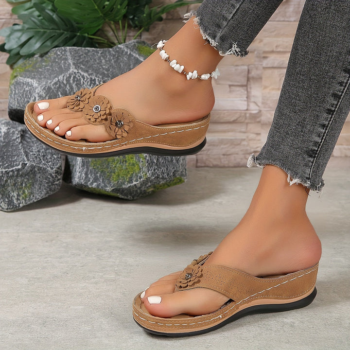 Pippa | Open Toe Platform Wedge Sandals For Women