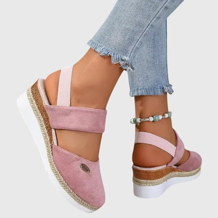 Cadie | Slingback Platform Espadrille Sandals For Women