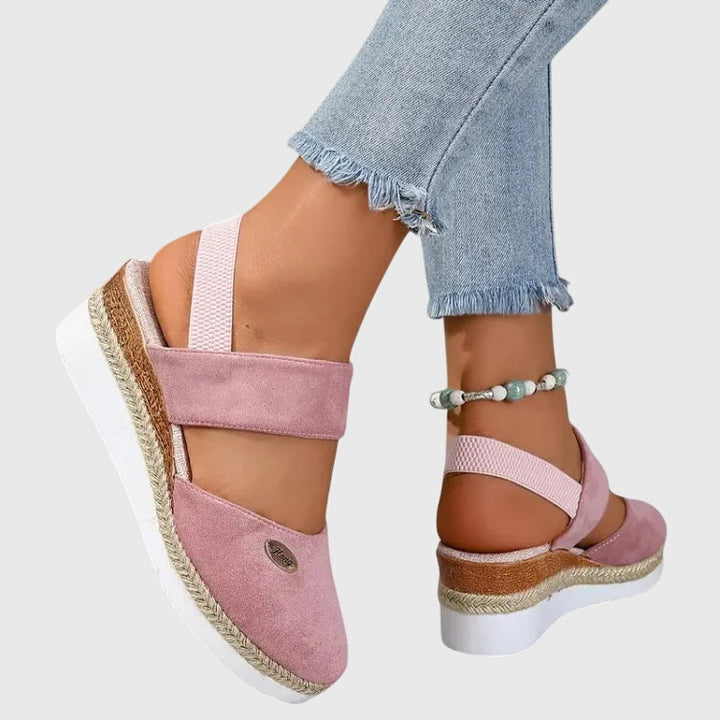Cadie | Slingback Platform Espadrille Sandals For Women