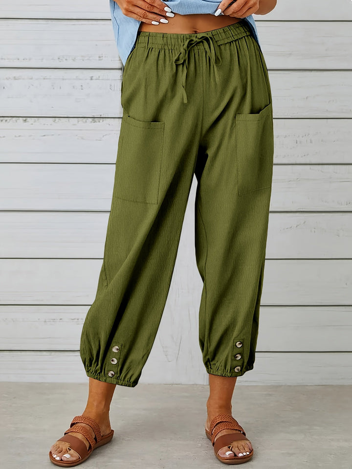 Wide Leg Capri Pants