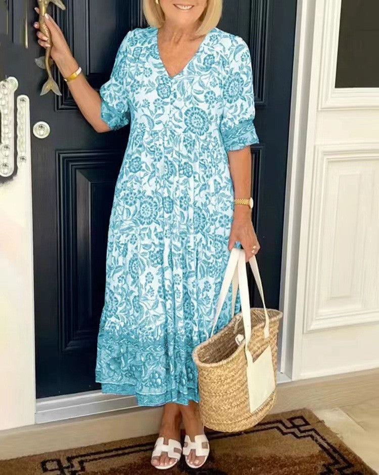 Evelyn | Floral midi dress