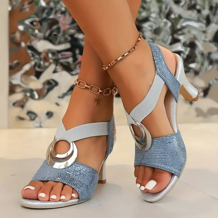 Dulcie | Block Heel Sandals With Open Toe And Straps For Women