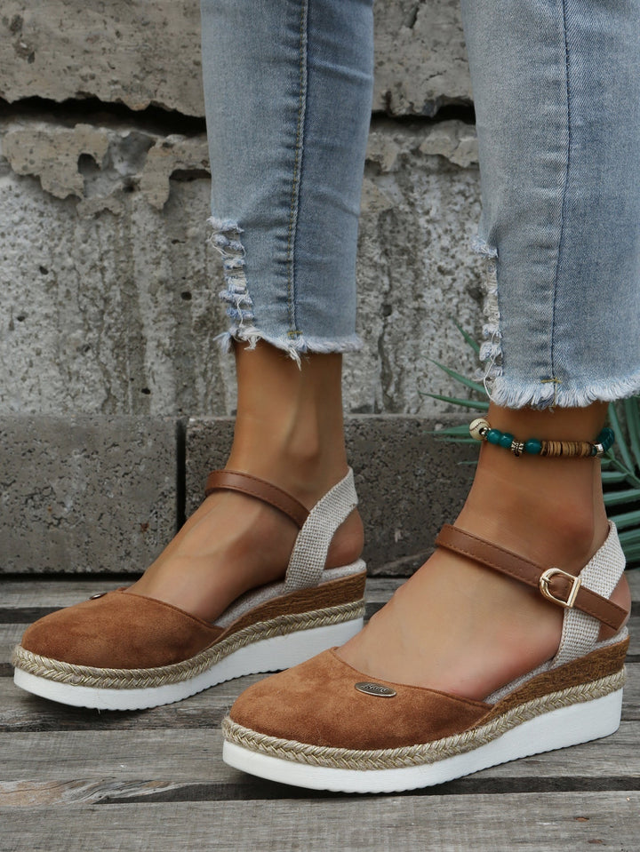 Ruby | Platform Ankle Strap Espadrille Sandals For Women