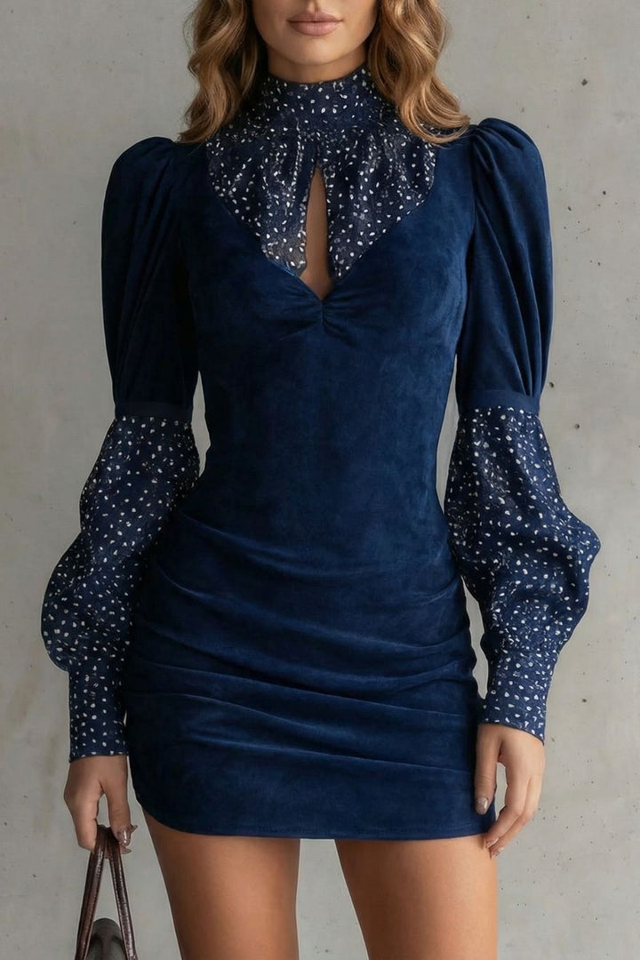 Serelinne – Vintage Puff Sleeve – Mini Dress