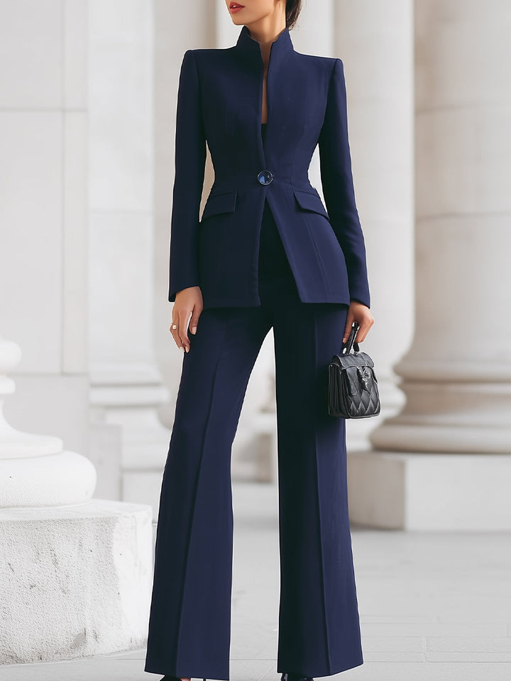 Nymphadora | Blazer Suit Set With Long Sleeves For Women