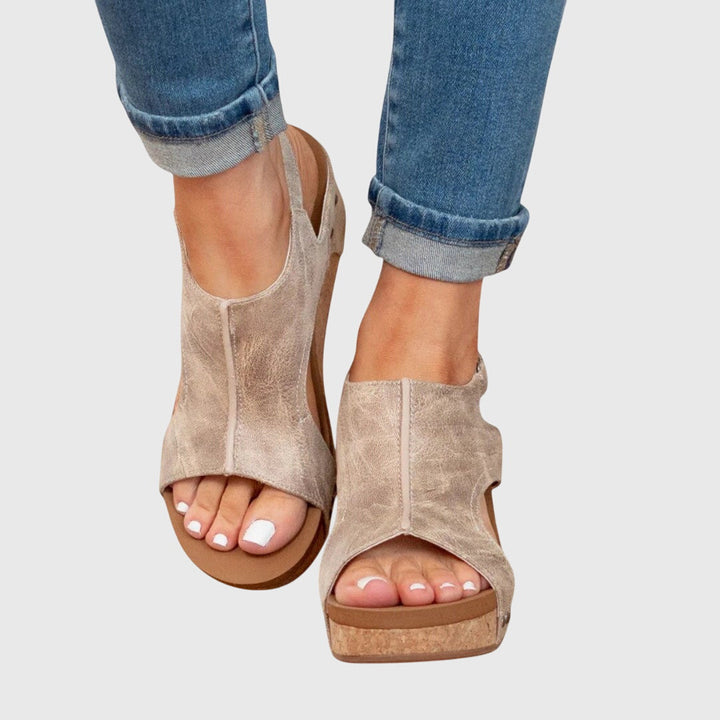 Christel | Platform Open Toe Sandals For Women